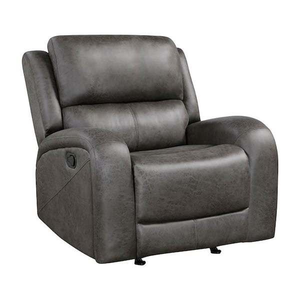 Venture Gray Microfiber Rocker Recliner