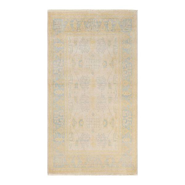 Solo Rugs One-of-a-Kind Contemporary Ivory 6 ft. x 9 ft. Floral Area Rug