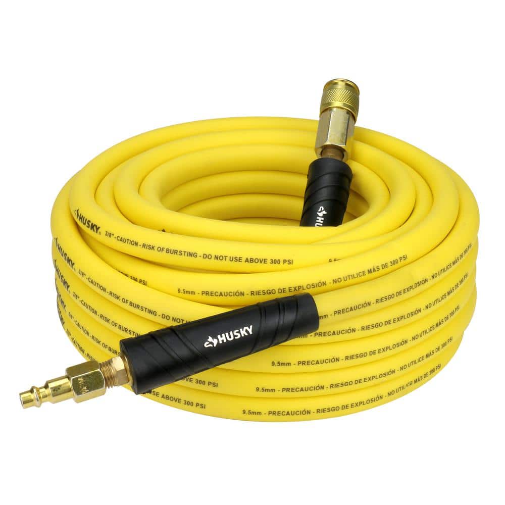 Husky 3/8 in. x 50 ft. Hybrid Air Hose with Coupler AB-50C-1 - The Home  Depot