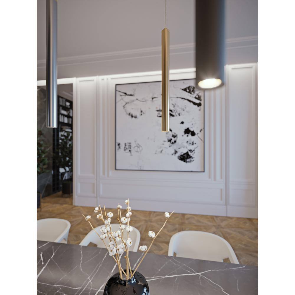 Eli 16" Satin Nickel LED Mini Pendant Light