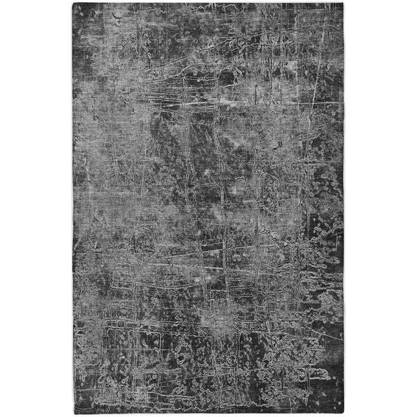 Dream Shag Premium Machine Washable Abstract ADS559 Gray 10 ft. x 14 ft. Area Rug