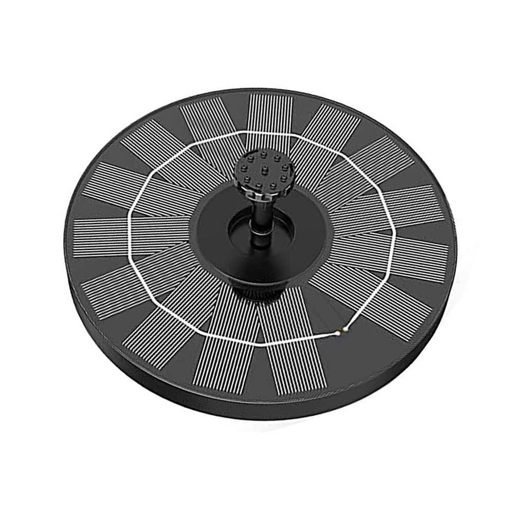 Solar 1.87 in. 7.1 in. Black Plastic Solar Fountain with 6-Spray Patterns for Bird Bath Garden Ponds Fish Tank price history on PriceWatchPro