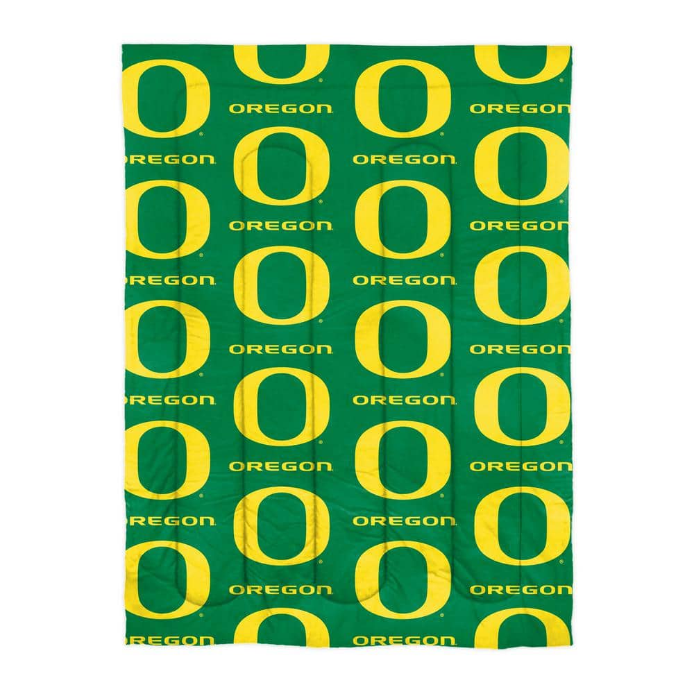 4-Piece Multi Colored Oregon Ducks Twin Size Bed In a Bag Set