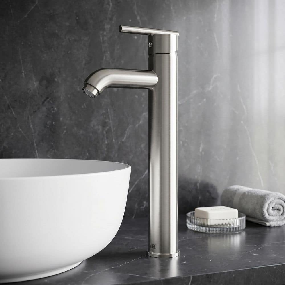 VIGO Seville Single Handle Single-Hole Bathroom Vessel Faucet in