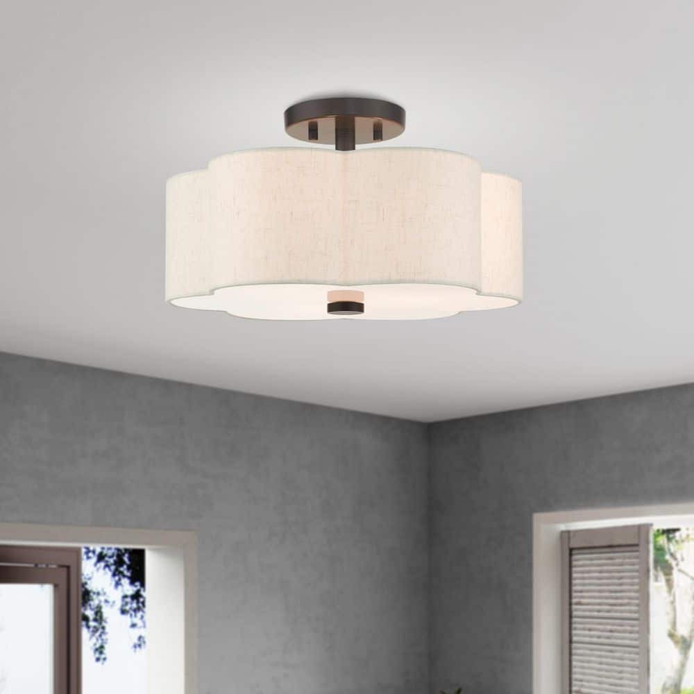 Maycrest 3 Light English Bronze Semi Flush Mount price history on PriceWatchPro