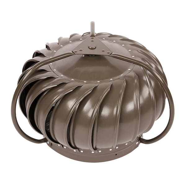 Master Flow 12 in. Weathered Wood Galvanized Externally Braced