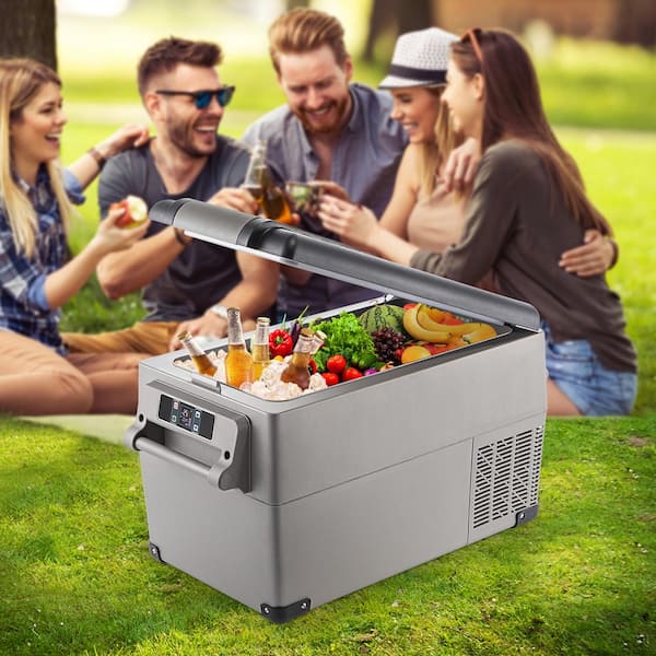 Portable Freezer Cooler AC/DC Compressor Refrigerator Fridge for Truck RV  Boat Party Picnic Camping (30 Liter)