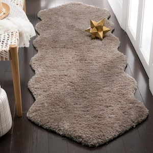 Sheep Shag Silver 2 ft. x 8 ft. Solid Runner Rug