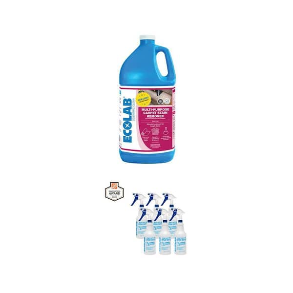1 Gal. Multi-Purpose Carpet Stain Remover and 32 oz. Heavy Duty All Purpose Spray Bottle Combo (6-Pack)