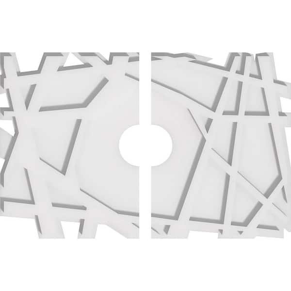 Ekena Millwork 1 in. x 20 in. x 13.375 in. PVC Medallion Moulding