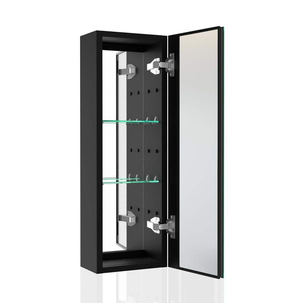 10 in. W x 30 in. H Rectangular Aluminum Medicine Cabinet with Mirror