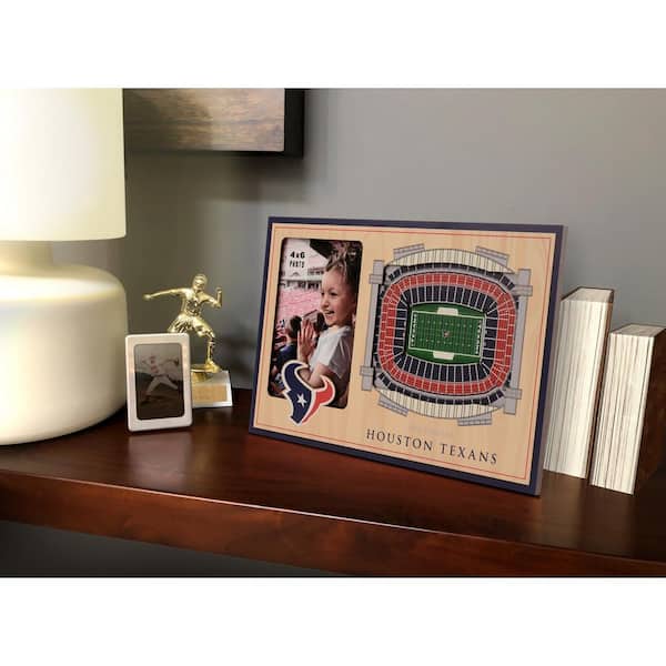 NFL Houston Texans Team Colored 3D StadiumView with 4 in. x 6 in. Picture Frame