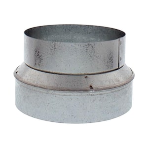 Range Hood Duct 8 in. x 6 in. Round Reducer