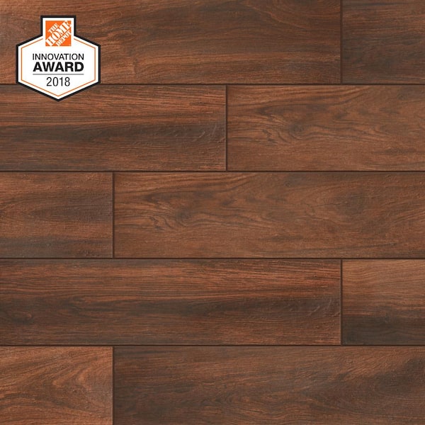 Lifeproof Autumn Wood 6 in. x 24 in. Porcelain Floor and Wall Tile (0.97 sq. ft. / piece)