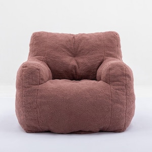 Paste Red Bean Bag Chair (27.56 in.H X 39.37 in. W X 39.37 in.D)