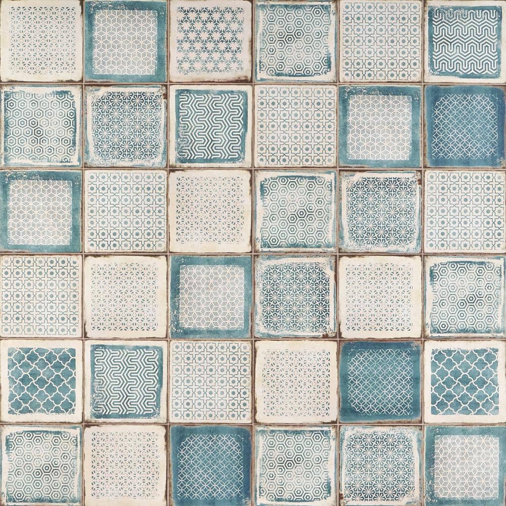 Coronado 8" x 8" Blue Matte Porcelain Wall and Floor Tile