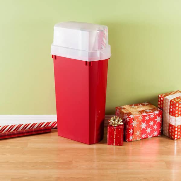 Rubbermaid gift wrapping tote with wrap