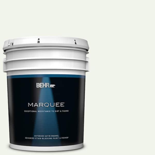 BEHR MARQUEE 5 gal. #W-B-510 Frosted Juniper Satin Enamel Exterior Paint & Primer