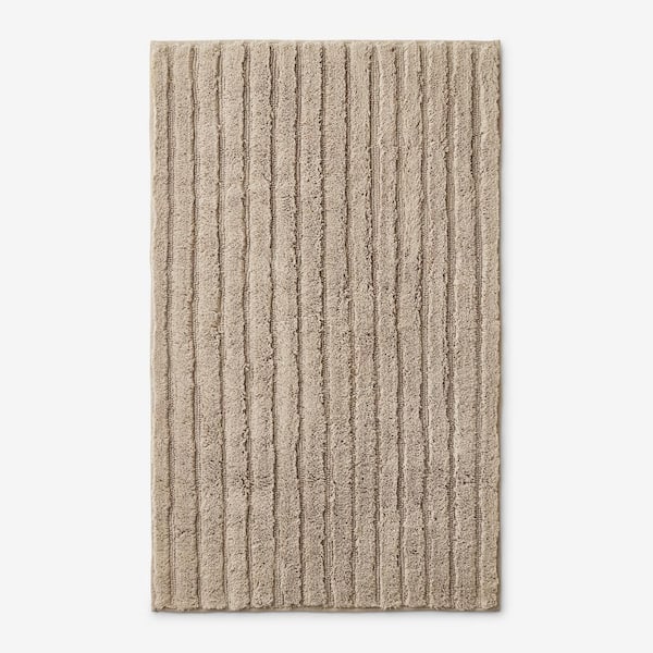 The Company Store Green Earth Quick Dry Mocha 17 in. x 24 in. Solid Cotton Bath Rug