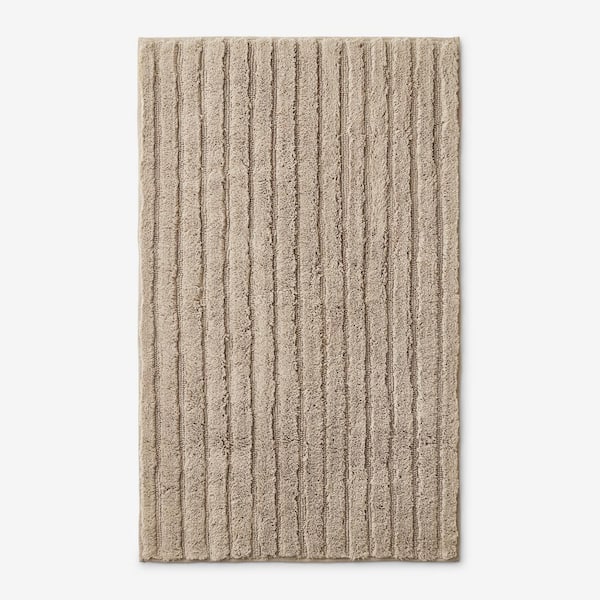 The Company Store Green Earth Quick Dry Mocha 24 in. x 40 in. Solid Cotton Bath Rug