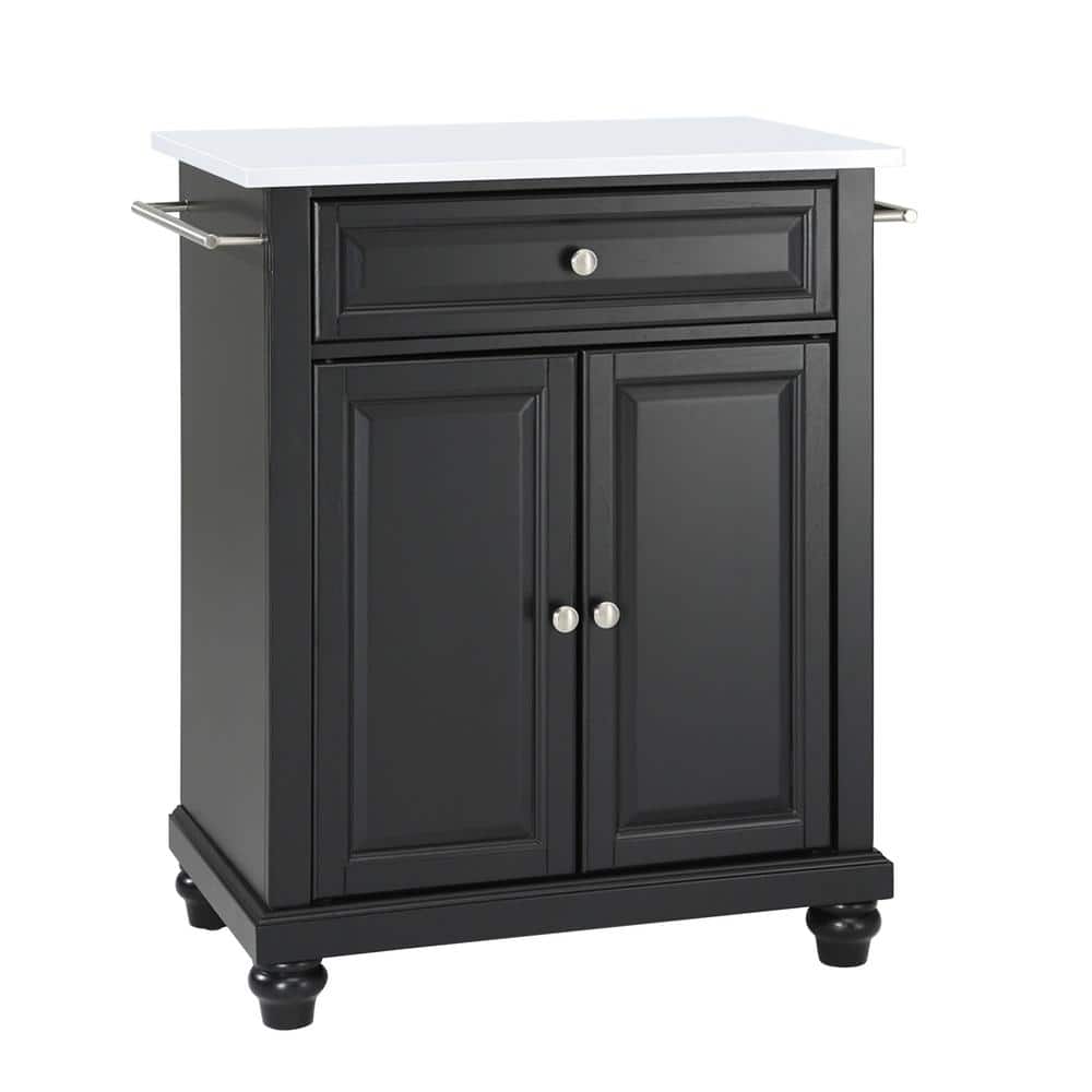 CROSLEY FURNITURE Cambridge Black Portable Kitchen Cart/Island with