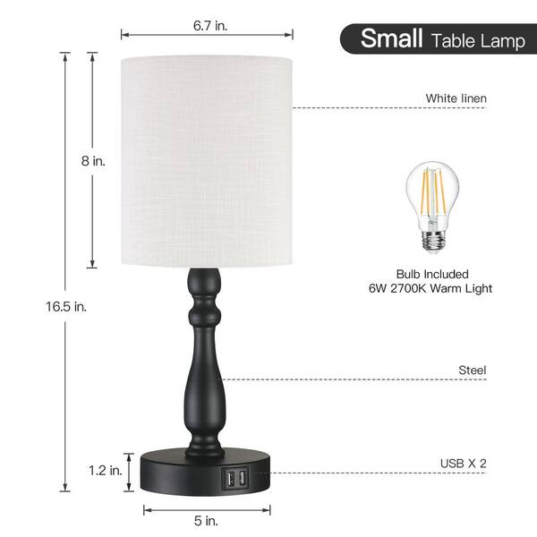 thumbnail image 2 of Caduke Industrial Touch Control Table Lamp, Led Bulb Included 3 Way Dimmble Lamp With 2 Usb Ports And Ac Outlet Bedside Nightstand Desk Lamps With Metal Cage Shade For Bedroom Living Room Farmhouse 270 2 of 13