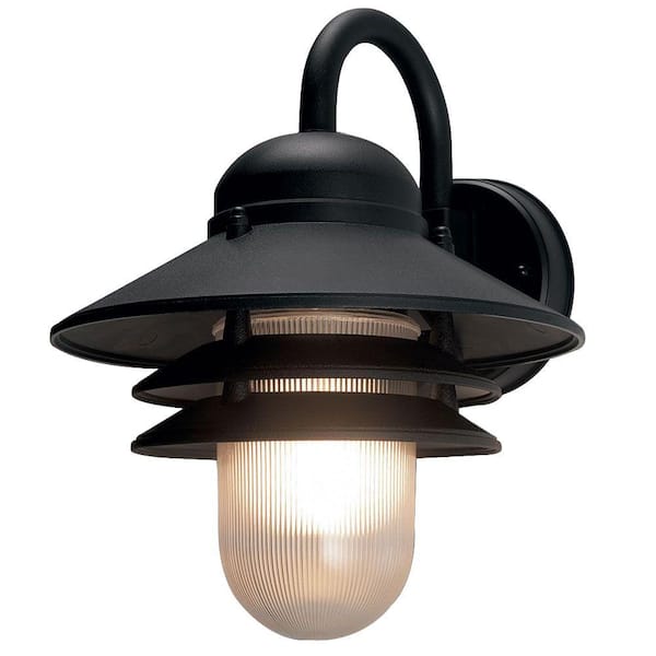 Newport Coastal Marina Black Outdoor Wall Lantern Sconce 7972-10B