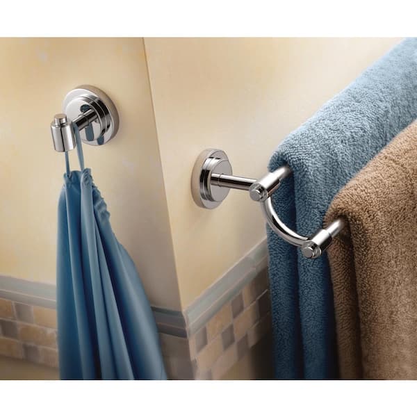 ISO 24 in. Double Towel Bar in Chrome