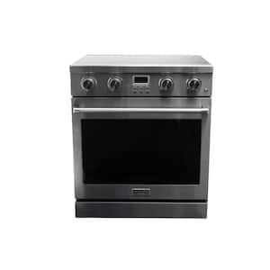 30 in. 4-Element Slide-In Electric Range in Stainless Steel with Convection