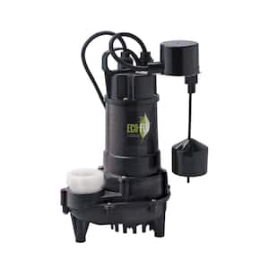 3/4 HP Cast Iron Submersible Sump Pump with Vertical Switch