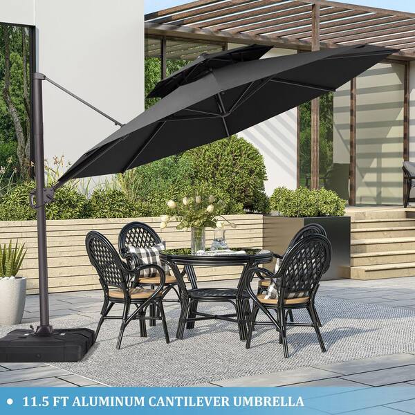 Crestlive Products 11.5 ft. x 11.5 ft. Umbrella Double Top Octagon in ...