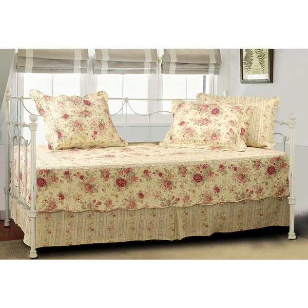 Greenland Home Fashions Antique Rose Daybed Set, 5-Piece Daybed