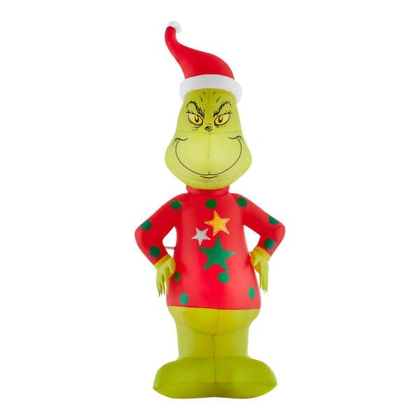Dr. Seuss 4 ft Grinch in Star Sweater