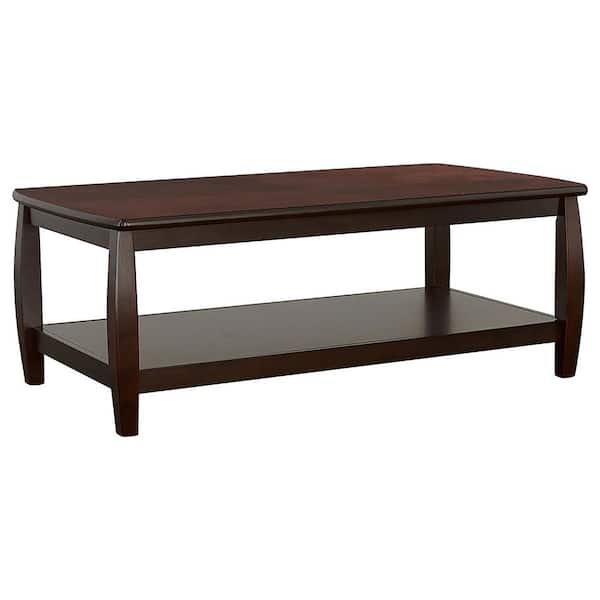 Coaster Dixon 3-piece 47.5 in. Espresso Rectangle Wood Coffee Table Set
