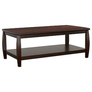 Dixon 3-piece 47.5 in. Espresso Rectangle Wood Coffee Table Set