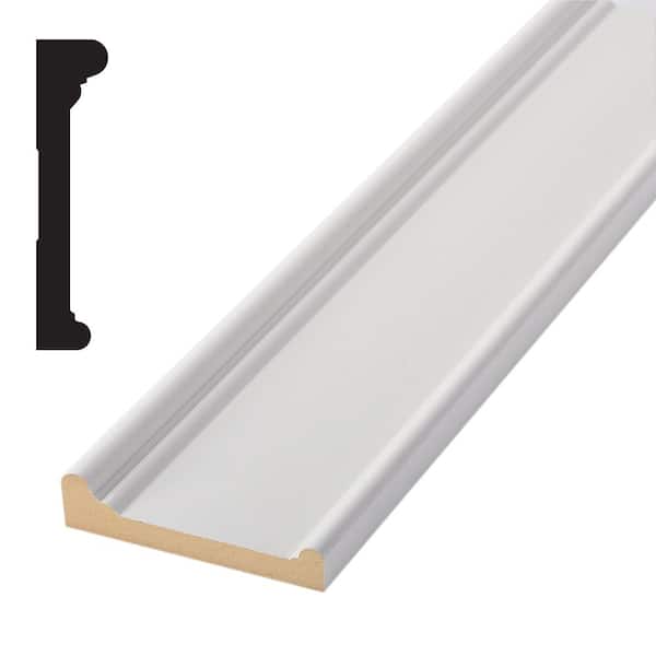 Woodgrain Millwork 931M Timeless Craftsman 1-1/4 in. x 5-5/16 in. x 84 in. Primed MDF Header Moulding