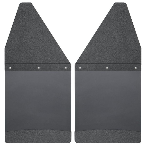 Husky Liners Kick Back 12 in. W Rear Mud Flaps with Black Top and Weight  17101 - The Home Depot