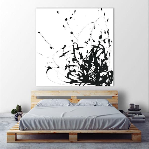 Giant Art 72 in. x 72 in. "Onyx Expression II" by June Erica Vess Wall Art