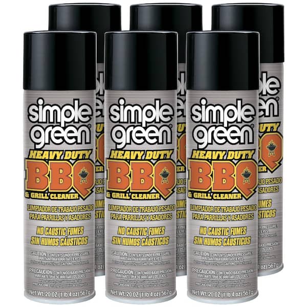 Simple Green 20 oz. Heavy-Duty Aerosol BBQ and Grill Cleaner (6-Pack)