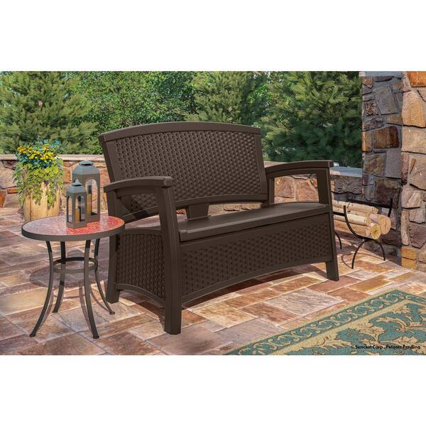 suncast loveseat with storage