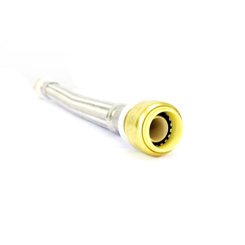 3/4 in. PushtoConnect x 3/4 in. FIP x 12 in. Braided Stainless Steel Water Heater Connector