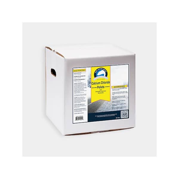 40 lbs. Box of Calcium Chloride Pellets with Traction Granules
