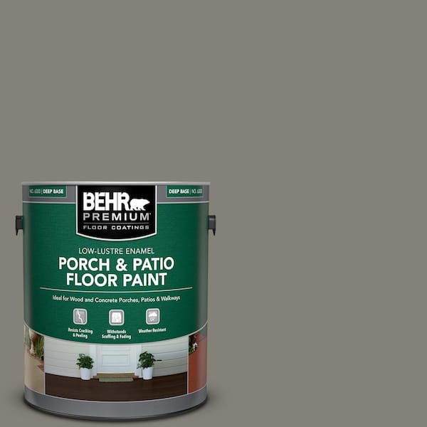 BEHR PREMIUM 1 gal. #N360-5A Wood Ash Low-Lustre Enamel Interior/Exterior Porch and Patio Floor Paint