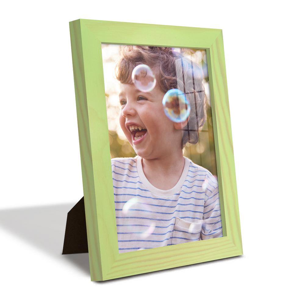 Mint Green 6x8 Matte Wood Picture Frame with Glass