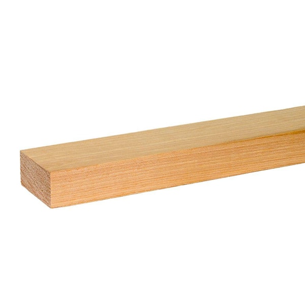 Builders Choice 1 in. x 2 in. x 6 ft. S4S Hickory Board
