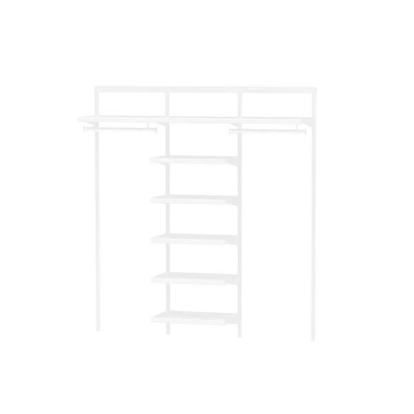 Reviews for Everbilt Genevieve 6 ft. White Adjustable Closet Organizer