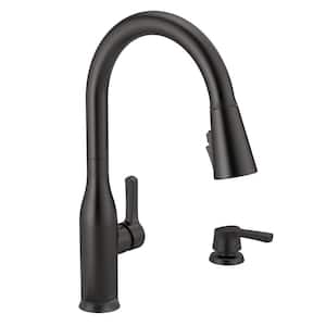 Marca Single-Handle Touch Pull-Down Sprayer Kitchen Faucet with ShieldSpray Technology in Matte Black