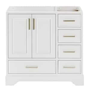 Stafford 36.75 in. W x 21.5 in. D x 34.5 in. H Bath Vanity Cabinet without Top in White