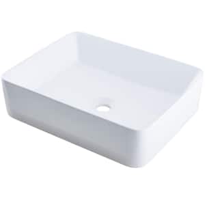 Porcelain Vessel Sink in White