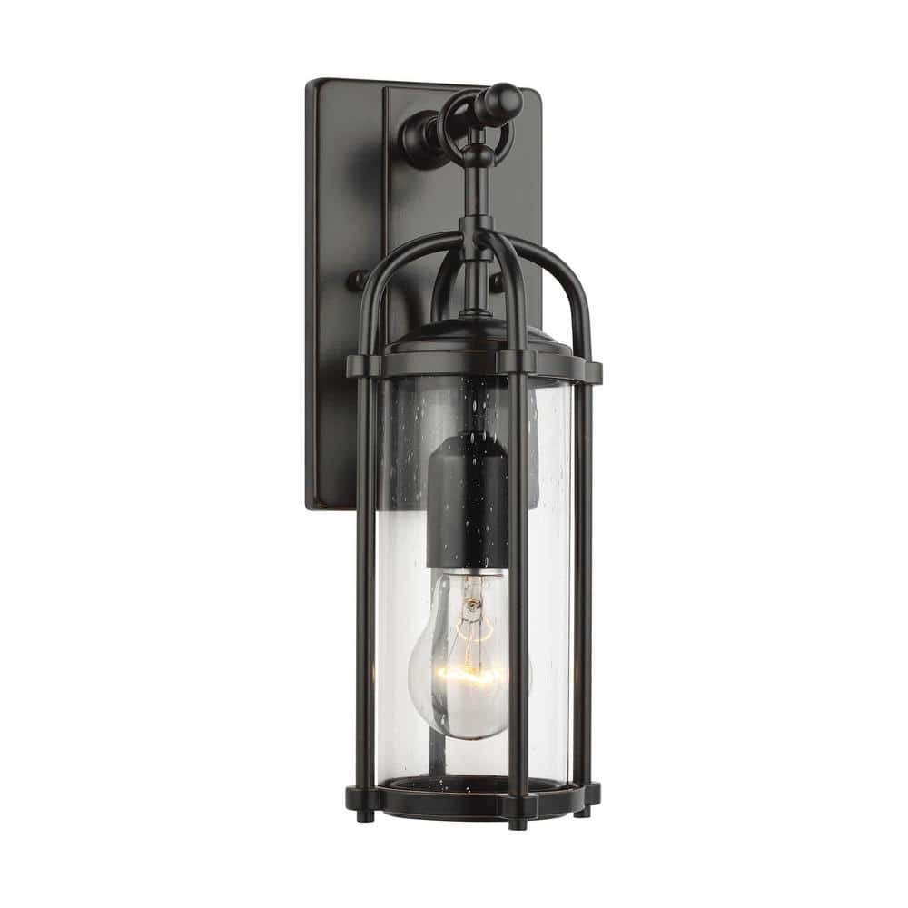 Dakota Espresso Outdoor Wall Lantern Sconce with Clear Glass
